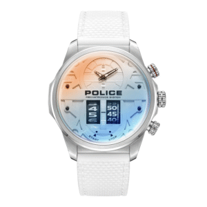 Police Quartz Multifunction White DIAL Silicone Strap Watch